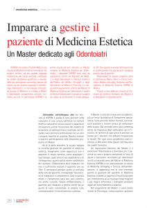 Imparare a gestire il pazientedi Medicina Estetica