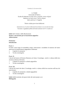 1 G. TOZZI Università di Padova Scuola di dottorato in Studi storici