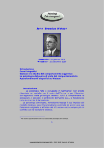 John Broadus Watson - Psicologi