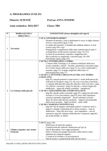 programma classe 5bs