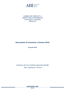 Documento di economia e finanza 2015