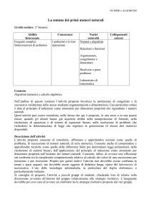 La somma dei primi numeri naturali