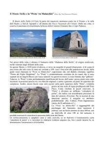Il Monte Stella e la “Preta `ru Mulacchio”