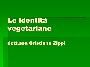 Dott.ssa Cristina Zippi: Identità Vegetariane