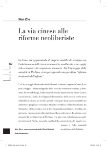 La via cinese alle riforme neoliberiste