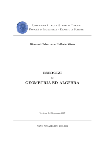 Note di Geometria - Benvenuti da poincare.unile.it