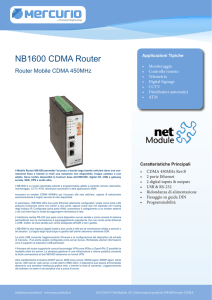 Scheda tecnica NB1600 CDMA