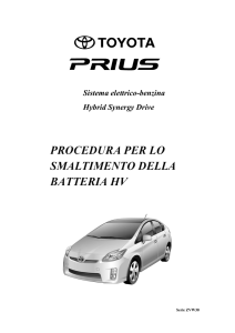 Sistema elettrico-benzina Hybrid Synergy Drive - Toyota