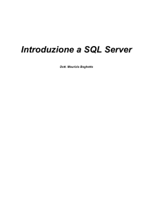 Introduzione a SQL Server