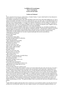 Lettera ai Colossesi - ofs