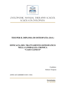 Tempone Roberto Tesi Diploma Osteopatia 2016