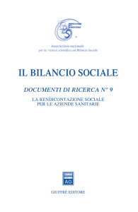 Il bilancio sociale. Documento di ricerca n. 9