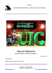 Neural Networks and Artificial Intelligence