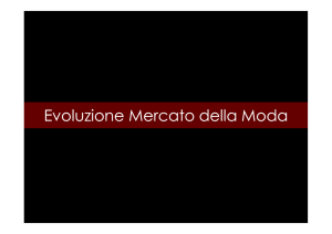 Evoluzione Mercato della Moda