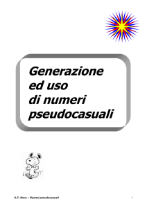 Generazione ed uso di numeri pseudocasuali - "E. Fermi"