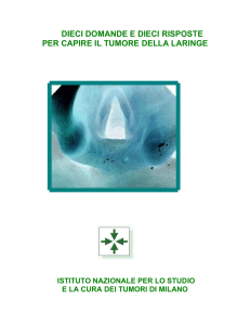 Tumore della laringe - Fondazione IRCCS