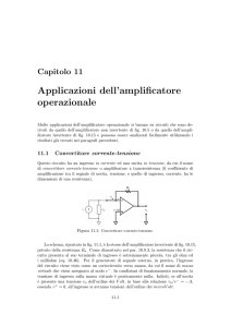 Applicazioni dell`amplificatore operazionale