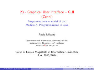 1=23 - Graphical User Interface – GUI (Cenni)