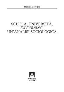 scuola, università, e-learning: un`analisi sociologica