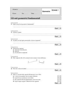 Gli enti geometrici fondamentali