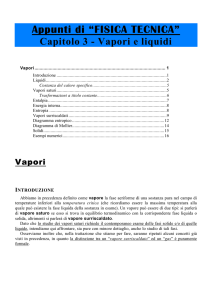 Appunti di “FISICA TECNICA” Capitolo 3 - Vapori e