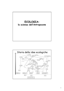 ecologia - Dipartimento di Scienze Umane per la Formazione