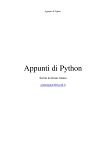 Appunti di Python