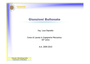 Giunzioni Bullonate