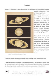 Saturno - Osservatorio Astronomico di Brera