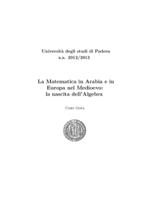 arabi_medioevo - Matematiche elementari da un punto di vista