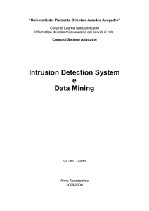 Intrusion Detection System e Data Mining