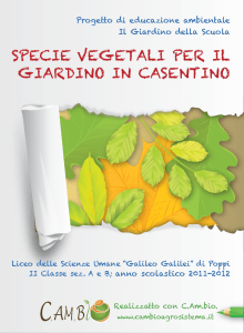 SPECIE VEGETALI PER IL GIARDINO IN CASENTINO