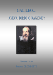 Galileo aveva torto o ragione? Tomo 2