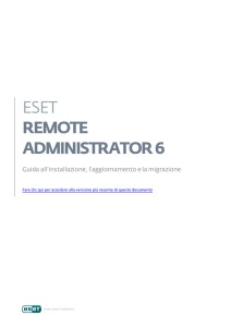 ESET Remote Administrator - Guida all`installazione, l