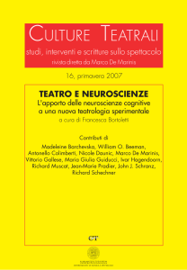 teatro e neuroscienze