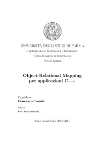 Object-Relational Mapping per applicazioni C++