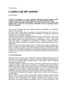 L`uomo e gli altri animali - Il Portale Italiano dell`Educazione