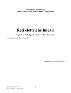 Reti elettriche lineari - IIS “Einaudi