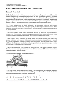 Variazioni nel numero e nella struttura dei cromosomi