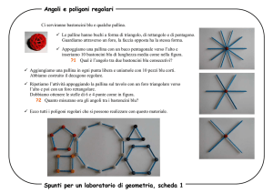 Angoli e poligoni regolari Spunti per un laboratorio di geometria
