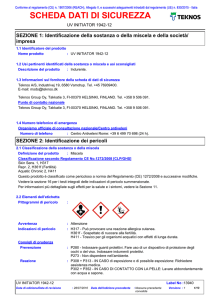 SCHEDA DATI DI SICUREZZA