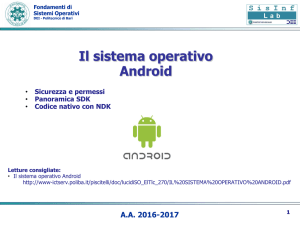 Android: Sicurezza, Permessi, SDK, NDK - SisInf Lab