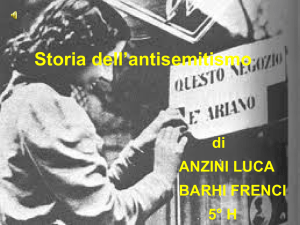 Antisemitismo-Gruppo 2 - Liceo Scientifico Francesco D`Assisi