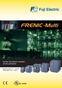Inverter Fuji Electric compatto ad alte prestazioni