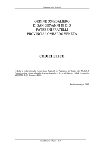 Codice Etico - Provincia Lombardo Veneta