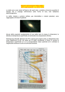 L`evoluzione delle stelle