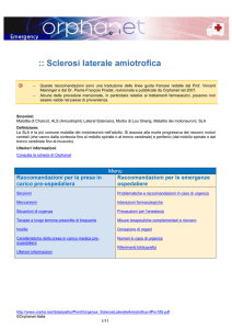 Sclerosi laterale amiotrofica