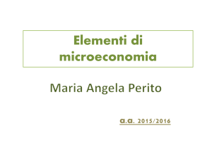 Elementi di microeconomia - Progetto e