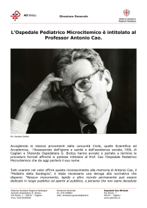 Visualizza le note biografiche del Prof. Antonio Cao