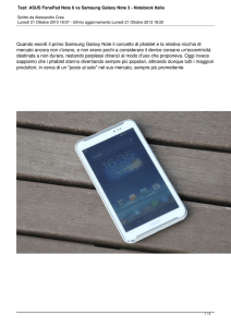 Test: ASUS FonePad Note 6 vs Samsung Galaxy